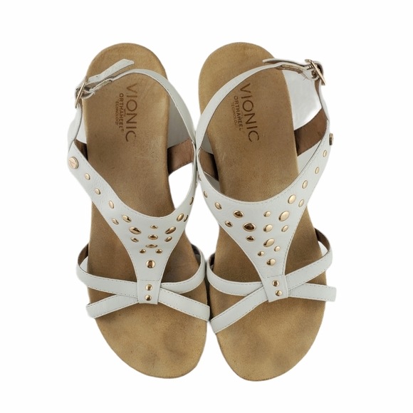 COPY - Vionic Catarina White Wedge Sandal - Picture 3 of 6